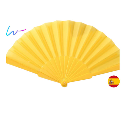 WEDDED®  10 Abanicos Personalizados multicolor |  Ideal para bodas y regalos | 23cm | Económicos | La tienda de las bodas