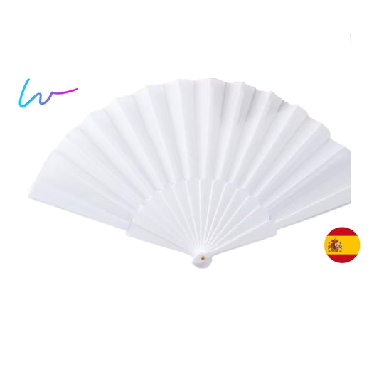 WEDDED®  10 Abanicos Personalizados multicolor |  Ideal para bodas y regalos | 23cm | Económicos | La tienda de las bodas